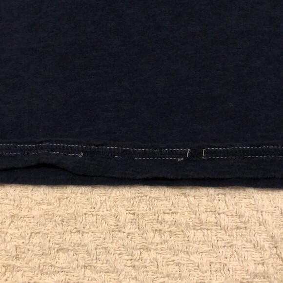 Free Planet Basic V-Neck Navy Blue Short Sleeve Tee Size Large - Picture 4 of 7